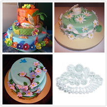 33 pcs/Set Plastic Flower Fondant Cake Plunger Cutters