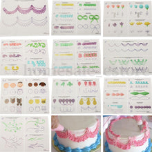 23pcs/Set Icing Piping DIY Paper Practice Drawing Board