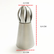 7PCS/Set Round Russian Piping Tips For Ruffling And Coupler Nozzle Tip