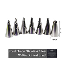 WALFOS 7Pcs Set Bobbi Skirt Russian Nozzle Piping Tips