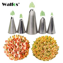 Walfos 5 pcs Stainless Steel Leaf Nozzle Set