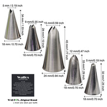 Walfos 5 pcs Stainless Steel Leaf Nozzle Set