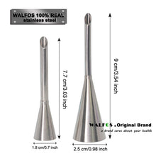 Walfos Pastry Puff Nozzle Tube Tips - 2 Pieces