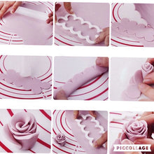 3 Piece Fondant Rose Flower Cutter